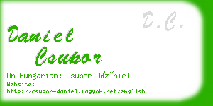 daniel csupor business card